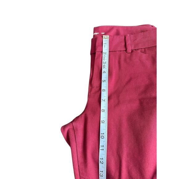 Old Navy Burgundy Office Work Business Pixie Skinny Leg Dress Pants Size 8 - Picture 10 of 12